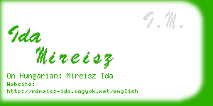 ida mireisz business card